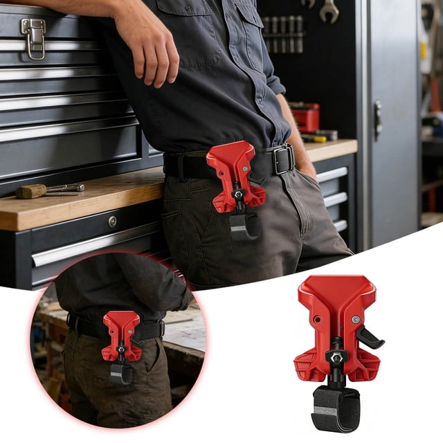 BotaniNest Heavy Duty Belt For Drill Quick Release ABS Hook With Elastic Straps Automatic Locking For Construction And Electrical Work