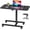 Black, variant on Romorgniz Side End Table with Wheels C-Shaped Table Height Adjustment Rolling Desk with Extended Desktop, White