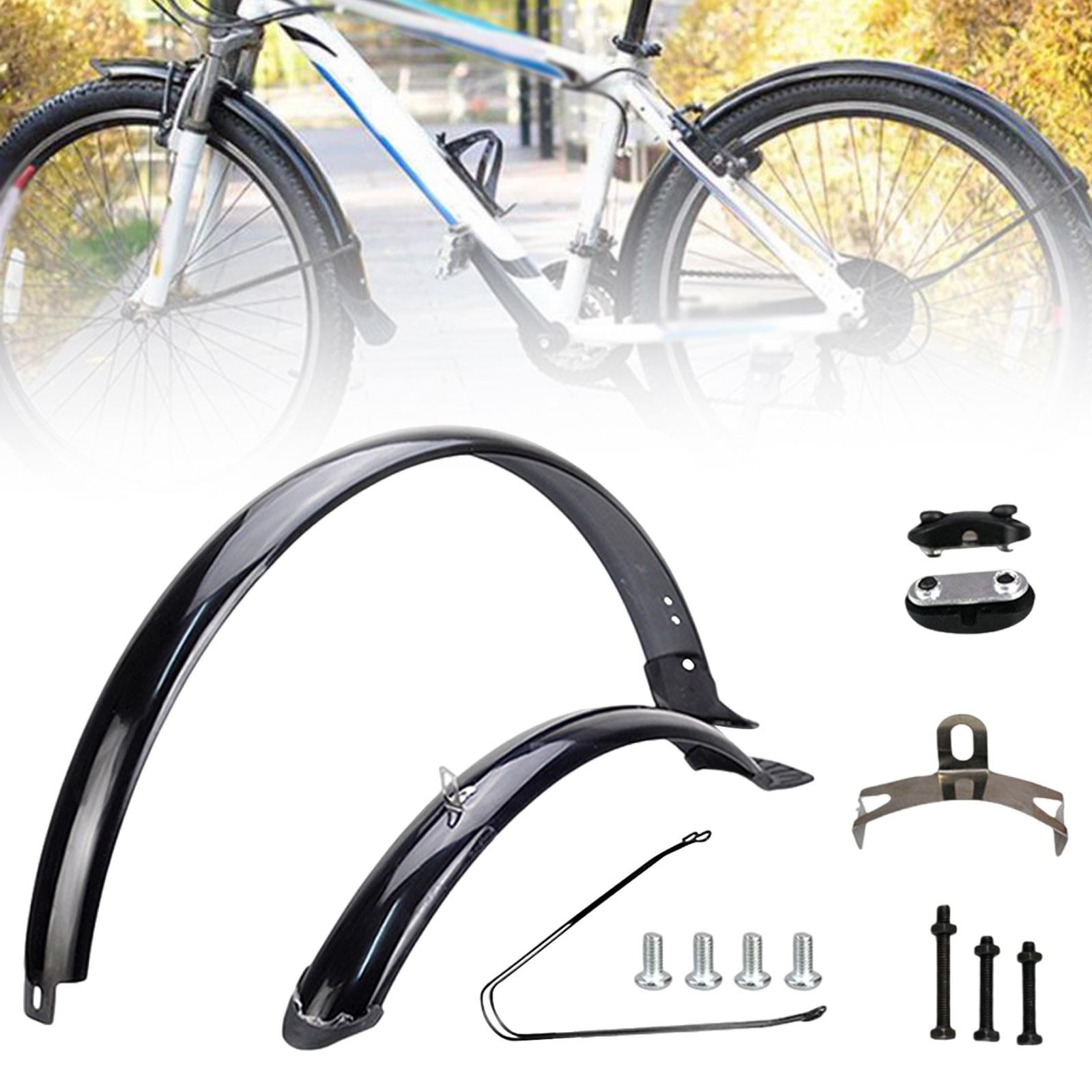 Baoblaze Bike Front Rear Fenders 26 inch Cycling Accessories Practical Bike Mudguards Black Brace
