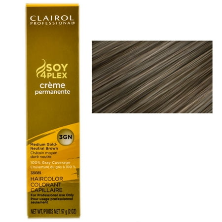 Clairol Professional Creme Permanente Hair Color - Color : Medium Gold-Neutral Brown -