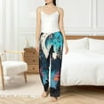 thumbnail image 4 of Salouo Artistic Moon Valley Wolf Print Women's Pajama Pants Casual Loose Sweatpants PJs Flowy Pants Drawstring Palazzo for Women Wide Leg Pants Lounge Pajama -Large, 4 of 8