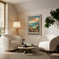 thumbnail image 3 of Maui's Vintage Charm: Retro Travel Poster - Hawaii Illustration Oak Framed Wall Art Print 24 x 36 inches, 3 of 59