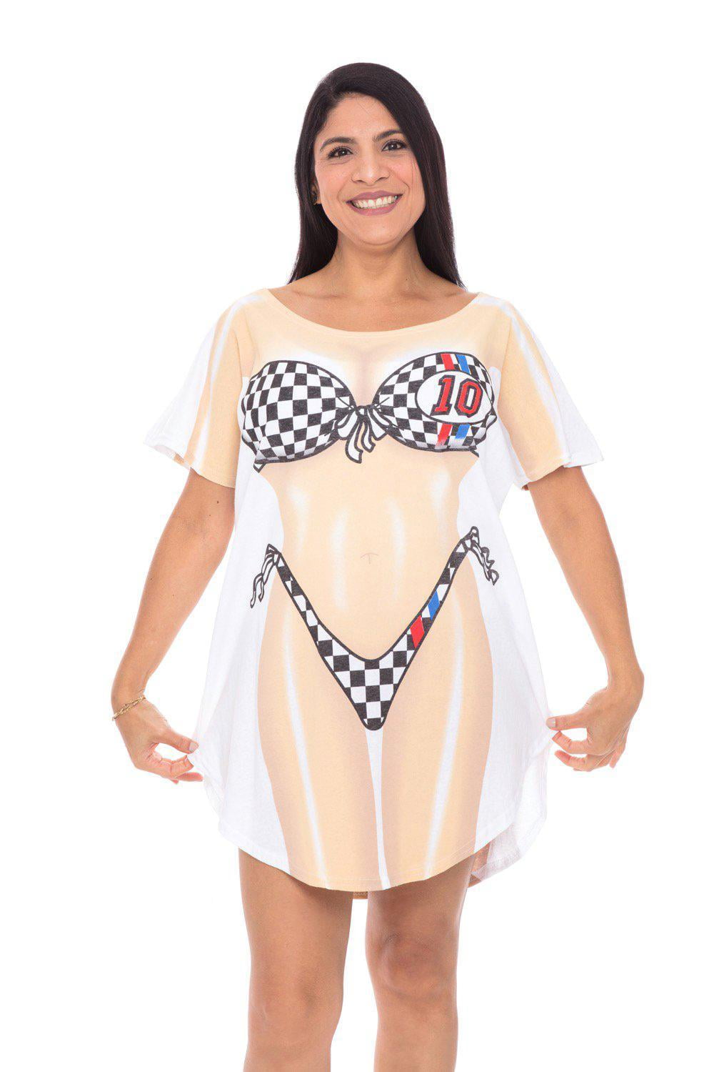 la imprints bikini shirt