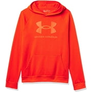 Under Armour Boys Rival Fleece Hoodie Dark Orange 860/Phoenix Fire Medium