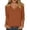 *1-Orange, variant on VBVC Women's Cotton-Linen 3/4 Sleeve Tunic Top,Ladies Summer Slim V-Neck Blouse,Breathable Lightweight Shirt for Women,Green,S-2XL