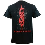 Slipknot Mens We Are Not Your Kind Red Grey Logo T-Shirt Black 2XL