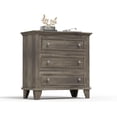 thumbnail image 1 of Gris 3 - cajón dormitorio cómoda: de anchura chest con vintage handles, ideal para as moderno wood nightstand para sala de estar, 1 of 6