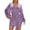 Purple, variant on Summer Dresses For Women Sequin Solid Color Sexy Long Sleeve V Neck Sparkly Bodycon Mini Dress Sundress Daily-Wear,Green,XL