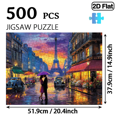 thumbnail image 3 of 500 Piece Sunset and Street Puzzle for Adults Seniors, Perfect for Game Nights, 3 of 9