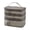 Grey, variant on White Durable Multi-Layer Storage Bag For Travel Cosmetics And Sundries Easy To Wipe Clean Fabric And Reliable Zippers Ensure Long-Lasting Use On The Go