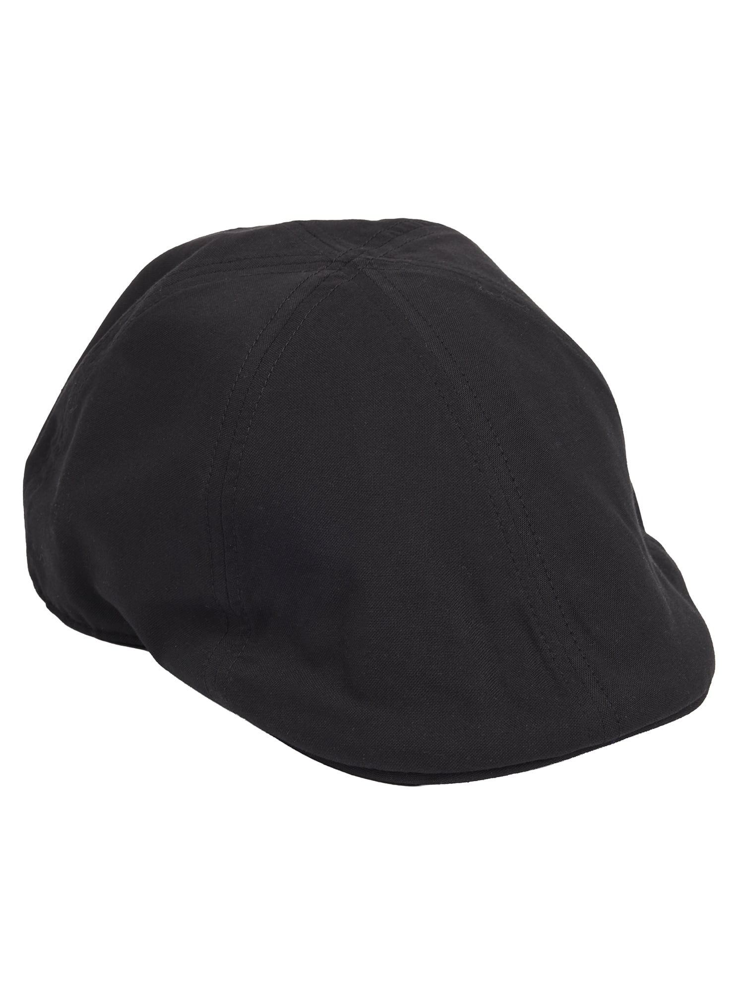 Solid Black Chambray Ivy Hat with Elastic Easy to Fit Back
