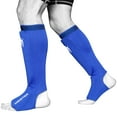 thumbnail image 2 of Meister Elastic Cloth Shin & Instep Padded Guards (Pair) Blue - Small / Medium, 2 of 3
