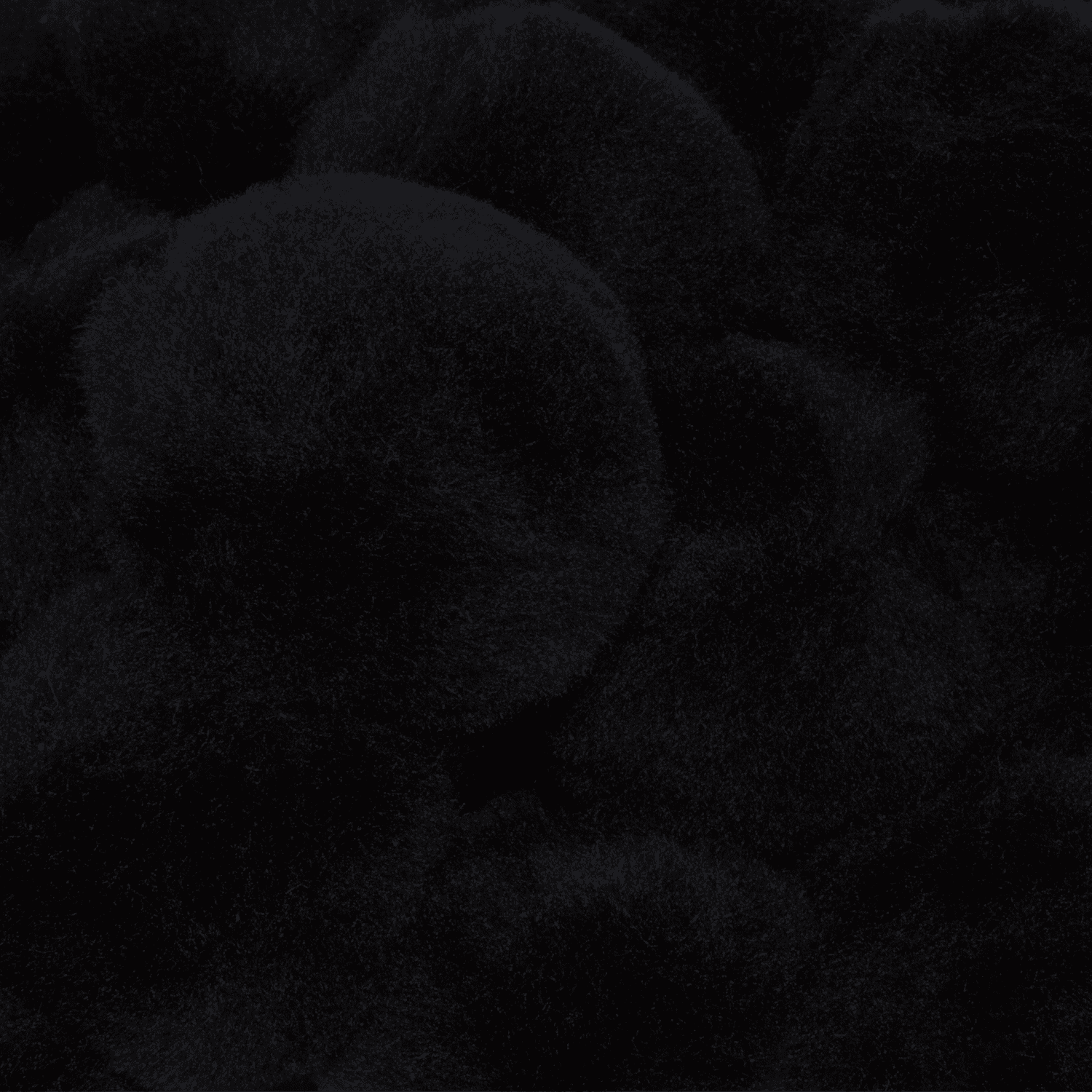 2.5 Inch Black Large Craft Pom Poms 15 Pieces