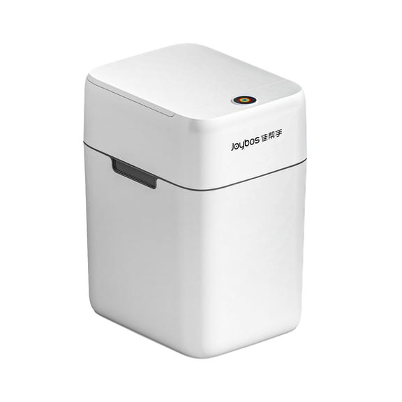 Joybos 8.5L Automatic Garbage Cans, Bathroom Trash Can with Lid, Small Waste Baskets, White