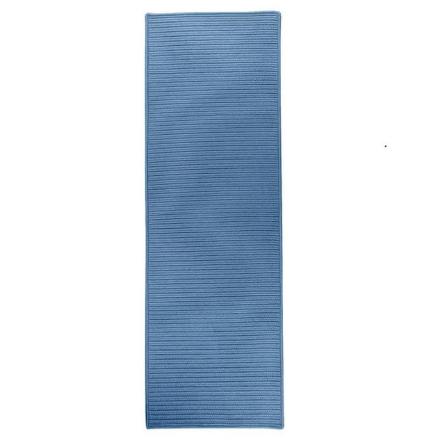 Colonial Mills Tapis RT55R028X060S 2 Pi 4 Po x 5 Pi Réversible Rectangle à Tresses Plates Oasis Bleu