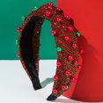 thumbnail image 2 of Yoyauz Women's Headbands Pearl Crystal Knot Headband Rhinestone Embellished Gemstone Headband Women's Christmas Holiday Hair Accessories Holiday Party Gifts, 2 of 5