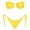 Yellow, variant on ANINEO Women Swimwear Fashion Sexy Strapless Women Swimwear Swimsuit Solid Color Split Swimsuit Comfort Hawaii Summer Tropical Brazilian Beachwear