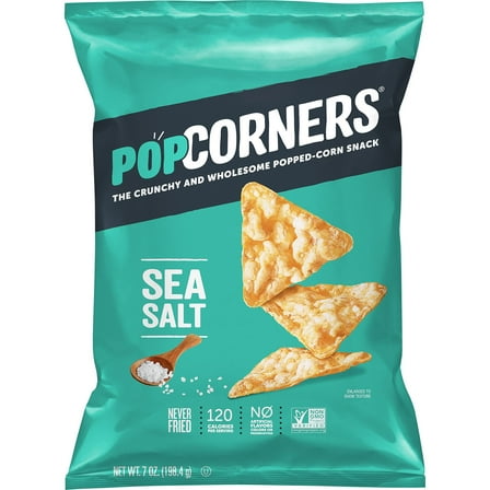 2X - Popcorners Sea Salt, 7 Oz