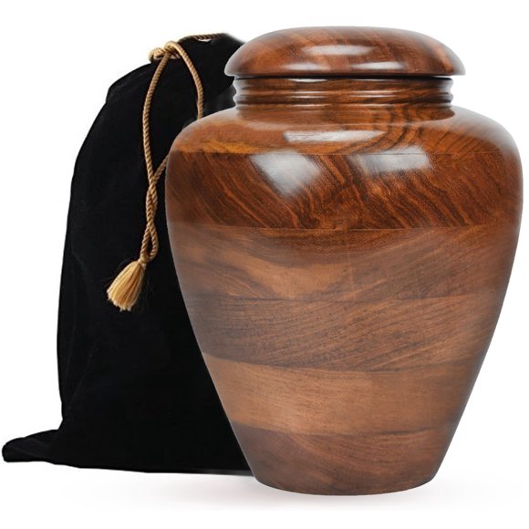 CRAFT INDIA Cremation Urn for Ashes | Large Burial Funeral Keepsake Urn for Pet or Human Ashes