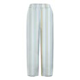 thumbnail image 4 of Linen Pants, Audhol Striped Linen Pants for Women Summer Casual Wide Leg Pants with Pockets Comfy Cropped Palazzo Pants Summer Pants for Women Mint Green 2XL, 4 of 5