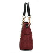 MKF Collection Kissaten Shoulder Bag for Women, Vegan Leather Handbag Purse Top-Handle Crossbody Bag Tote Bag by Mia K