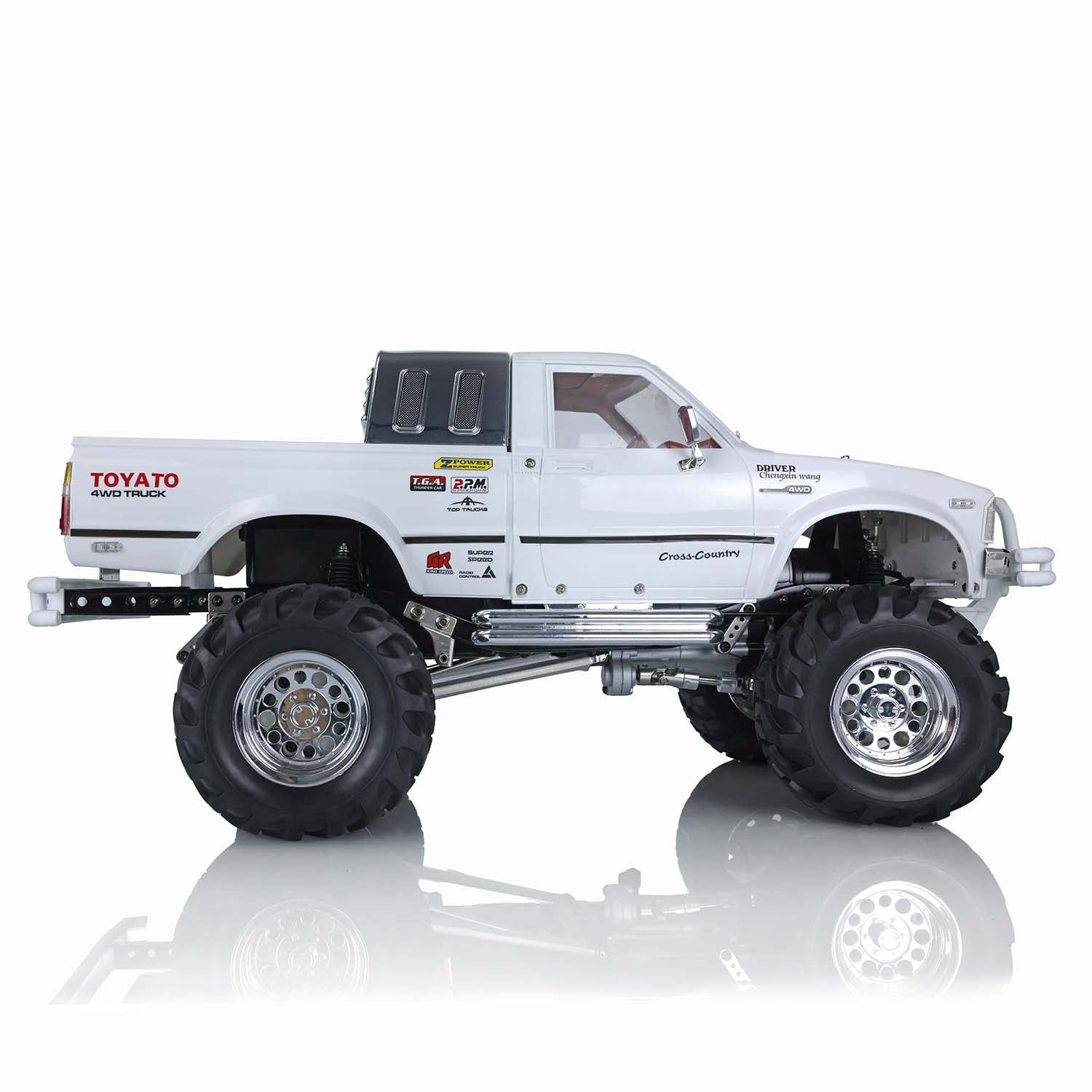Hg 1/10 Rc Pickup Model 4Wd Rally Car Series Car Racing Crawler P407 White Color 2.4G RTR Motor