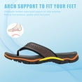 thumbnail image 5 of OUSIMEN Men's Sport Flip Flops Comfort Casual Thong Sandals Outdoors, 5 of 8
