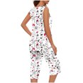 thumbnail image 2 of Conjunto de Verano para las Mujeres Impreso Cuello Redondo sin Mangas Y Pantalones, Casual de Dos Piezas para las Mujeres, 2 of 5