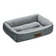 thumbnail image 4 of Vibrant Life Medium Dog Bed, Plush Bolster Dog for Medium Dogs, Medium, 27" x 20", Black, 4 of 7