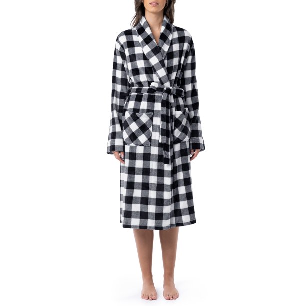 Fruit of the Loom Women's and Women's Plus Beyond Soft Fleece Robe ...