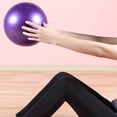 thumbnail image 3 of Ettsollp Explosion-proof Thickening Fitness Mini Yoga Ball Pilates Fitball for Kids Women-Purple, 3 of 8