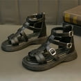 thumbnail image 6 of Huanglei Girls' Soft Sole Roman Sandals For Summer, 6 of 9