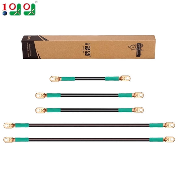 10L0L Golf Cart Battery Cable Set for EZGO TXT/Medalist 1994-up,Club Car Precedent 2008.5-up,36 & 48 Volt -4 Gauge 5 Pcs