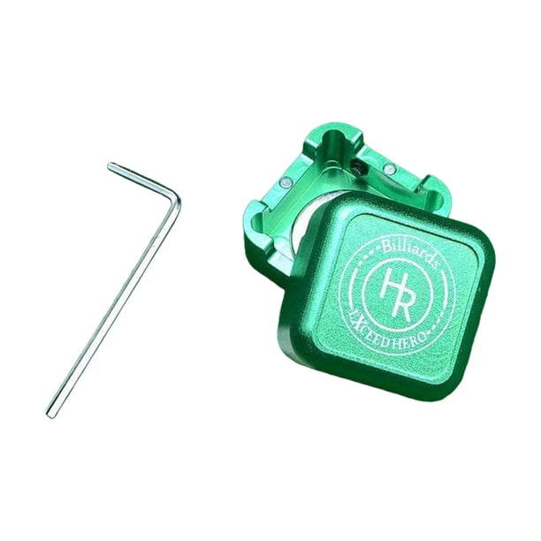 Caja de Almacenamiento de Tiza de Billar Zulema Soporte para Tiza de Piscina Verde