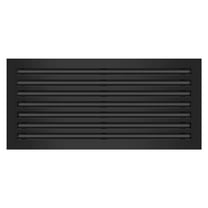BUILDMART - 30x14 Modern AC Vent Cover - Decorative Black Aluminum Air Vent - Standard Linear Slot Diffuser - Heating and Cooling Register Grille for Ceiling, Walls & Floors - Texas Buildmart