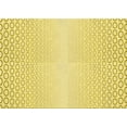 thumbnail image 1 of Ahgly Company Tapis Rectangulaire Lavable en Machine Intérieur Transitionnel Jaune, 2 Pieds x 5 Pieds, 1 of 7