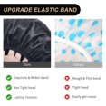 thumbnail image 4 of Gorro de ducha Aquior extra grande, satinado, EVA, impermeable, negro, paquete de 4, 4 of 8
