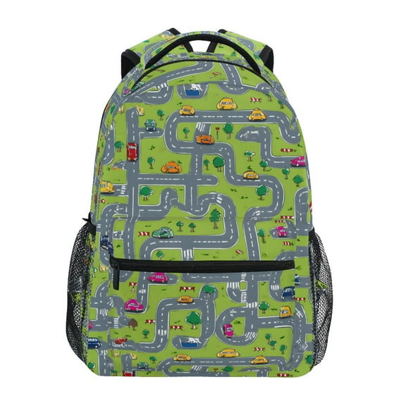 ALAZA Stylish Backpack Cartoon Truck Excavators-1 Elementary Bookbag Personalized Laptop School Bags Travel Daypack