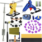 Paintless Dent Repair Tools Dent Puller Kits Pops a Car Dent Removal Kit, Slide Hammer & Glue Gun for Automobile Body Motorcycle Refrigerator Washer