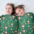thumbnail image 5 of Green Christmas Santa and Icon Pattern Round Blanket,Comfortable Soft Flannel Throw Blanket,All Season,Warm Lightweight Blankets for Sofa Bed Couch Living Room Chair 60"x60", 5 of 5