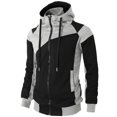thumbnail image 3 of H2H Mens Casual Slim Fit Zip-up Hoodie Active Zip-up Jackets with Pockets (KMOHOL076), 3 of 6