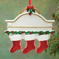 thumbnail image 2 of Christmas Mantel with 3 Stockings Ornament, 2 of 3