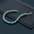 thumbnail image 3 of Gem Stone King 20.00 Ct Gorgeous Oval and Round 7 inch Sparkling Cubic Zirconia CZ Tennis Bracelet for Women, 3 of 4