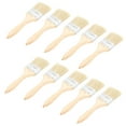thumbnail image 3 of Set of 10 Multi-Purpose 2.5-inch Artificial Wool Paint Brushes with Ergonomic Solid Wood Handles, Iron Sheet Wrapped & Rivet Reinforced Interface for Painting, Glue, Varnish, Wall & Fence, 3 of 6