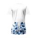 thumbnail image 2 of Tops de Manga Corta con Cuello en V para Mujeres Moda Impresión Casual Botón de Poliéster de Ajuste Regular Tops de Verano para Mujeres Cuello en V, 2 of 5