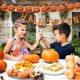 thumbnail image 2 of Decoraciones de otoño y Halloween de 1,5 metros con 10 luces Cadena de luces de Halloween con linterna enchufable para exteriores utilizada para ventana, 2 of 5
