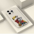 thumbnail image 4 of ¡Exprese su estilo único con esta peculiar funda para teléfono plateada mate con estampado gráfico para iPhone15 Pro Max 14 13 12 Pro 11!, 4 of 4