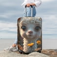 thumbnail image 7 of Vsdgher Adorable Llama In Flowers Luggage Cover Suitcase Cover Protector Anti-scratch Suitcase cover Fits 18-32 Inch Luggage(No luggage included)-Small, 7 of 7