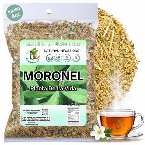 Moronel TEA (Planta De La Vida) - Net WT 114gr (4oz) Crafted by Nature100% All Natural, Non-GMO, Gluten-Free. MORONEL HOJA TE