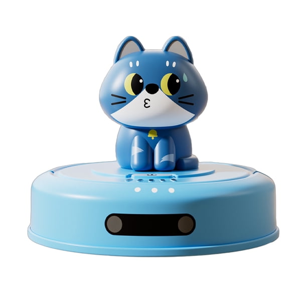 Aspiradora robótica con forma de gato, juguete educativo para niños y niñas.